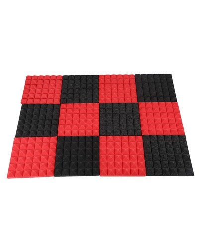 Black&Red Charcoal Acoustic  Foam