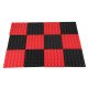 Black&Red Charcoal Acoustic  Foam