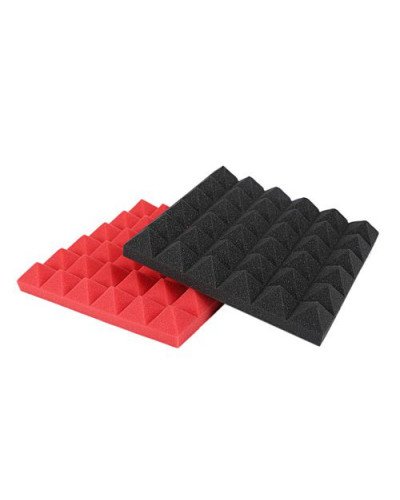 Black&Red Charcoal Acoustic  Foam