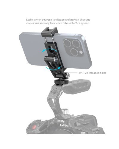 SmallRig Metal Phone Holder with Cold Shoe Mount