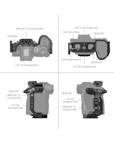 SmallRig Black Mamba Camera Cage for Canon EOS R6 Mark II