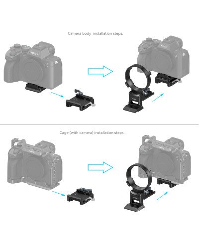 SmallRig Rotatable Horizontal-to-Vertical Mount Plate Kit for Sony a7 III /a7 IV/a7R III/a7R IV/a7R V/a7S III/a1/a9 II/FX3/FX30