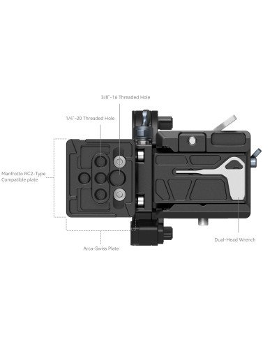 SmallRig Rotatable Horizontal-to-Vertical Mount Plate Kit for Sony a7 III /a7 IV/a7R III/a7R IV/a7R V/a7S III/a1/a9 II/FX3/FX30
