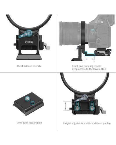 SmallRig Rotatable Horizontal-to-Vertical Mount Plate Kit for Nikon Z Series Z5/Z6/Z7/Z6II/Z7II/Z8