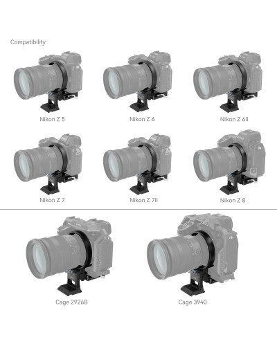SmallRig Rotatable Horizontal-to-Vertical Mount Plate Kit for Nikon Z Series Z5/Z6/Z7/Z6II/Z7II/Z8