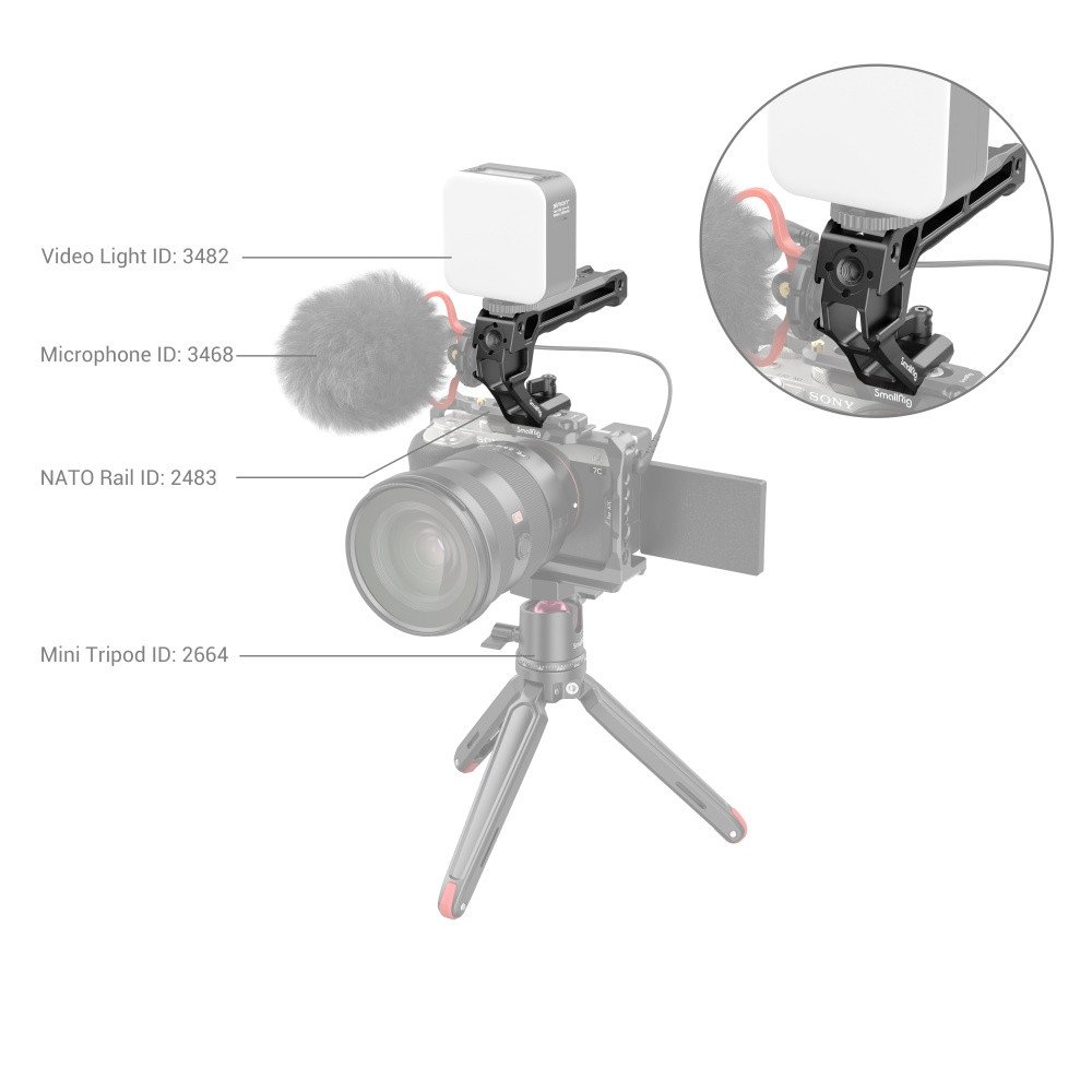 SmallRig NATO Top Handle(Lite) 3766