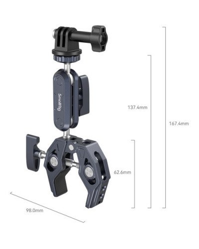 SmallRig Crab-Shaped Super Clamp Kit with Ball Head Magic Arm