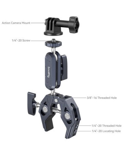 SmallRig Crab-Shaped Super Clamp Kit with Ball Head Magic Arm