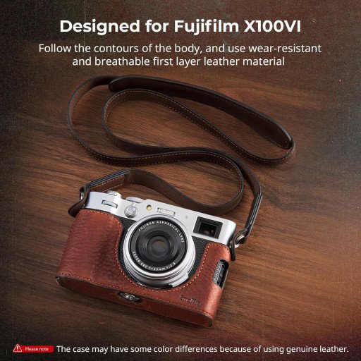 SmallRig Leather Half Case Kit for FUJIFILM X100VI (Brown)