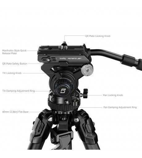 SmallRig x Potato Jet TRIBEX Hydraulic Carbon Fiber Tripod Kit