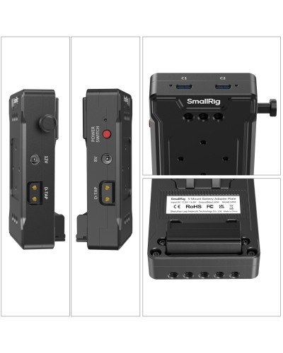 SmallRig V-Mount Battery Adapter Plate with Extension Arm 3499B