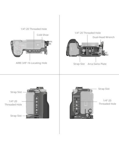 SmallRig HawkLock Quick Release Cage Kit for Sony ZV-E10 II