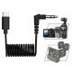 TRS USB-C / Type-C to 3.5mm Audio Adapter Cable for DJI Osmo Action 4/3/2 / Pocket 3