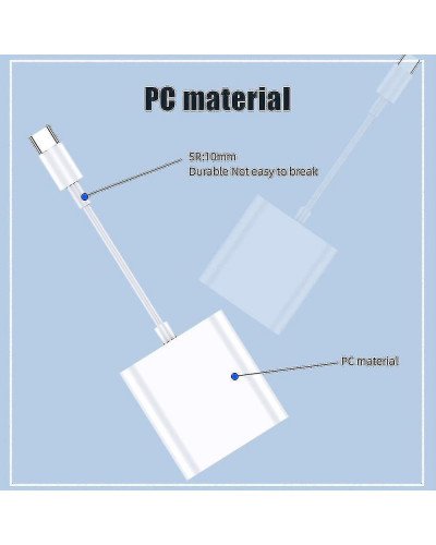 USB 3.1 Type C To TF/SD Card Micro Camera Reader OTG Adapter Cable