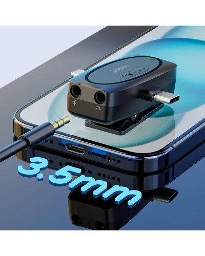 Ulanzi V6 3-in-1 Plug-Play Wireless Lavalier Microphone for iPhone/Android/Tablet/Camera