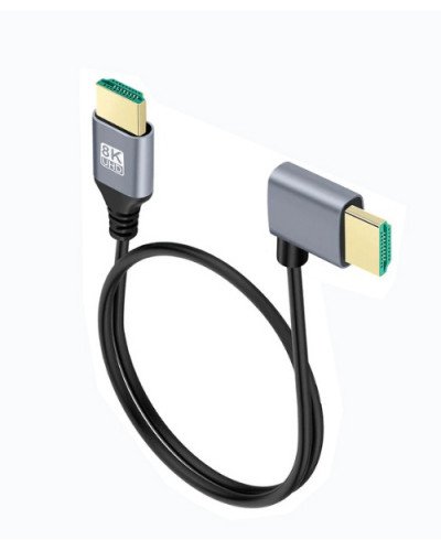 8K UHD HDMI TO HDMI Left 0.5m Cable