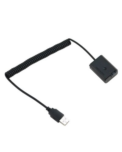 USB Cable To NP-FW50 Regulated Dummy Battery Cable USB Cable To NP-FW50 Regulated Dummy Battery Cable