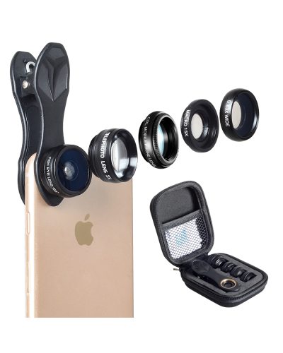  Gadgets Mobile Phone Accessories private label 5 in one phone camera lens