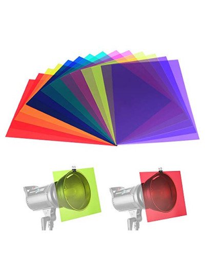 12inch 11in1 Transparent Correction Light Gel Filter Film Sheet