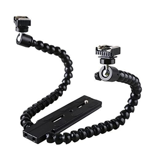 Flexible Magic Arm Camera Flash Bracket Mounting with Standard Hot-shoe
