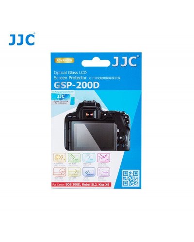 JJC For CANON EOS 200D Ultra-thin LCD Screen Protector Camera Display Cover