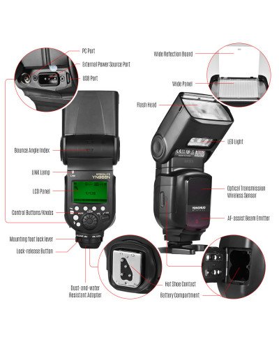 Yongnuo YN968N TTL Speedlite for Nikon Cameras Yongnuo YN968N TTL Speedlite for Nikon Cameras