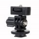 Adjustable Angle Pole Swivel Hot Shoe Mount 1/4" Screw Hot Shoe Mount Adapter