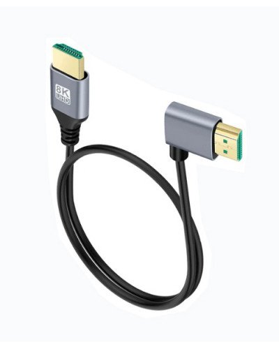 8K UHD HDMI TO HDMI Right 0.5m Cable