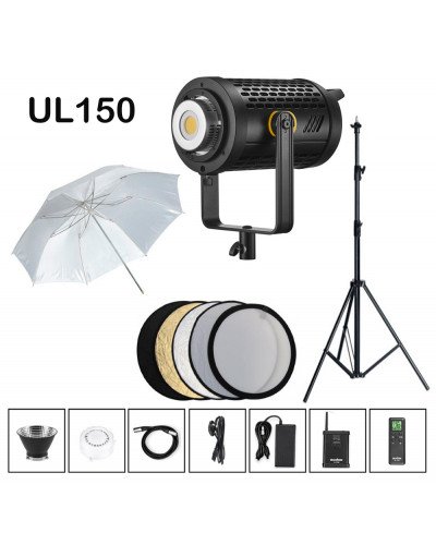 Godox UL150 LED Video Light With Umbrella/Reflector/Stand/Remote Kit