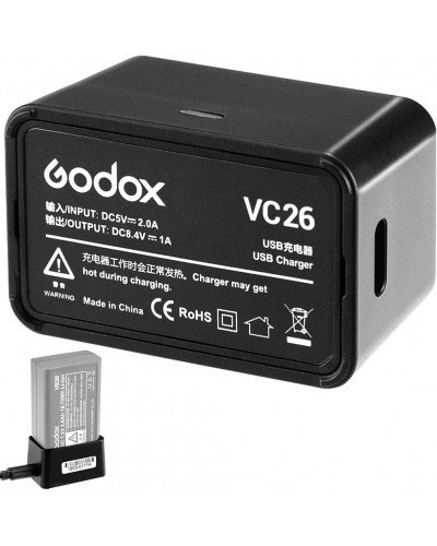 Godox VC26 USB Charger for V1 Battery