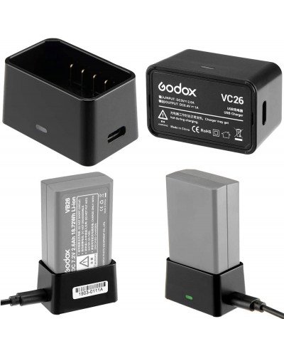 Godox VC26 USB Charger for V1 Battery