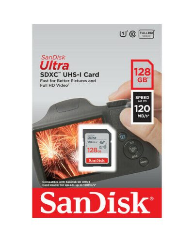 SanDisk 128GB SD 128G SDXC Ultra 120MB/s Memory Card SanDisk 128GB SD 128G SDXC Ultra 120MB/s Memory Card