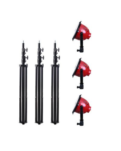Red Head Studio Video Lighting kit with Stand (3KIT) White LED Light