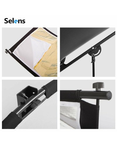 Selens U Shape 4-in-1 Clamshell Lighting Panel 60 x 180cm