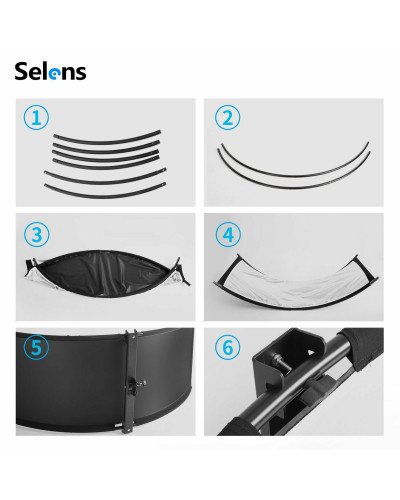 Selens U Shape 4-in-1 Clamshell Lighting Panel 60 x 180cm