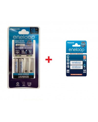 Panasonic Eneloop Charger with 4 AA  Batteries