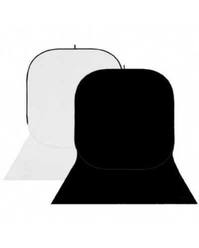 StudioKing Background Board 150x400cm,White/Black