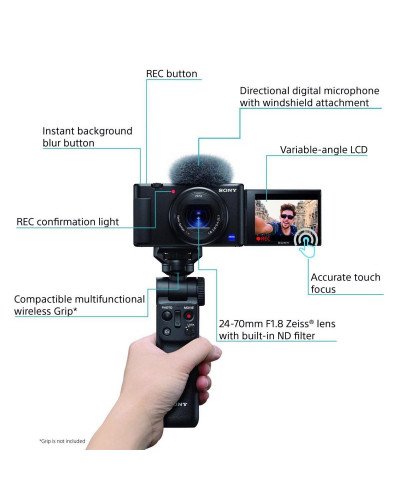 Sony Launches ZV-1 Camera And Sony VCT-SGR1 Shooting Grip