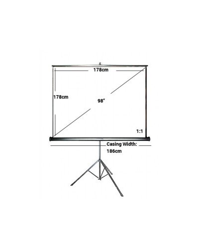 خلفية بورجكترمقاس 178x178CM مع استاند