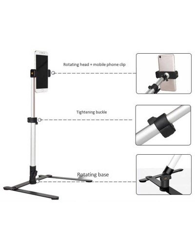 استاند للجوالات والكاميرات للتصوير بزوايا مختلفة مع ريموت