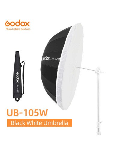 Godox Parabolic Umbrella 105CM (41.3", White) UB-105W with diffuser