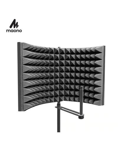 MAONO Studio Microphone Isolation Shield Foldable High Density
