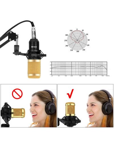 Professional BM 800 Studio Condenser Microphone Kit Professional BM 800 Studio Condenser Microphone Kit