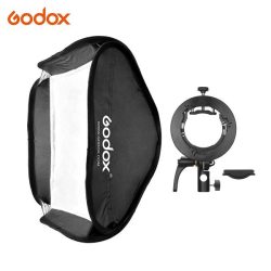 Godox S2 Bowens Mount Bracket with Softbox &amp; Carrying Bag Kit (80x80cm )