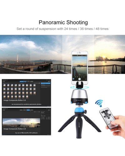 PULUZ Electronic 360 Degree Rotation Panoramic Tripod
