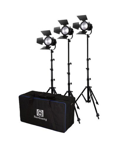 Nanguang CN-30F 3-Light Daylight LED Fresnel 3Kit