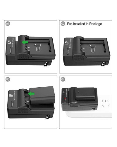 LP NP-FW50 Battery Charger A6000, A6400, A6100, A6300, A6500, A5100, A7, A7 II, A7R, A7R II, A7R2, A7S, A7S II, A7S2, A5000, A3000, A55, RX10, NEX-3/5/7 Series LP NP-FW50 Battery Charger A6000, A6400, A6100, A6300, A6500, A5100, A7, A7 II, A7R, A7R II, A7R2, A7S, A7S II, A7S2, A5000, A3000, A55, RX10, NEX-3/5/7 Series