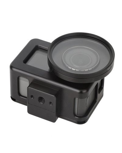 Aluminum Alloy Standard Frame Case with 52mm UV Lens Filter for DJI OSMO ACTION Camera Accessories