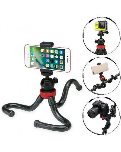  Phone Tripod Portable Flexible Octopus Travel Mini Mobile Phone Tripod only