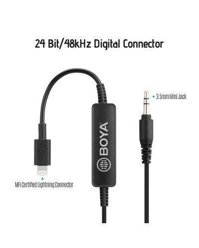 BOYA 3.5mm TRS to Lightning Adapter 35C-L